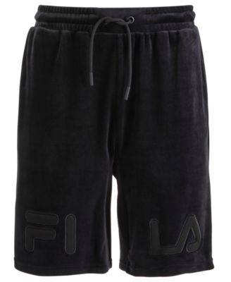 Fila - Men's Arc Classic-Fit Stretch Velour Logo Shorts