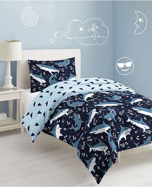 Dream Factory Sharks Twin Comforter Set Reviews Bed In A Bag