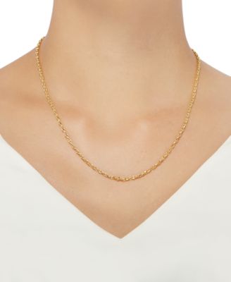 Anchor 20" Chain Necklace in 14k Gold