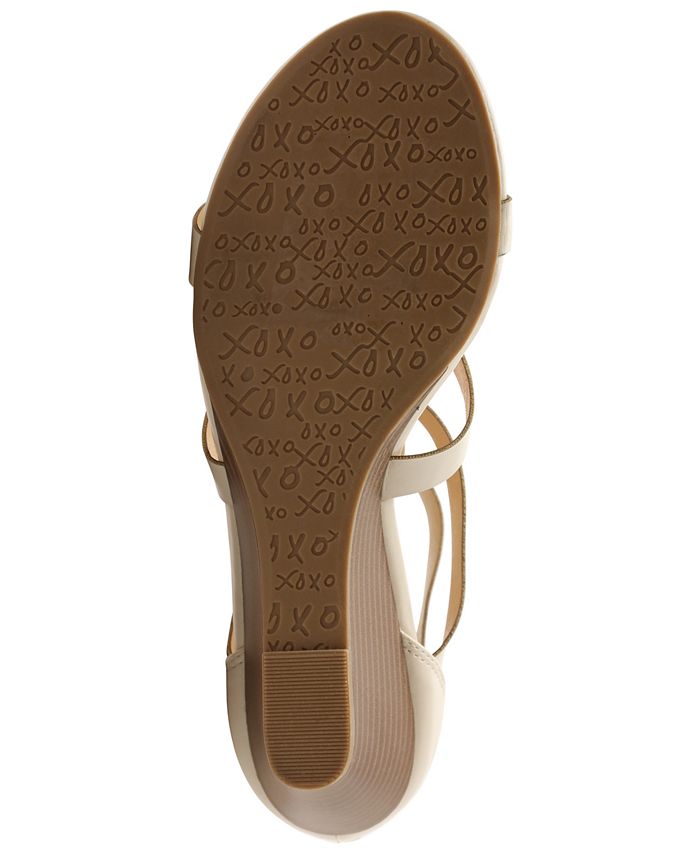 XOXO Sofiya Wedge Strappy Sandals - Macy's