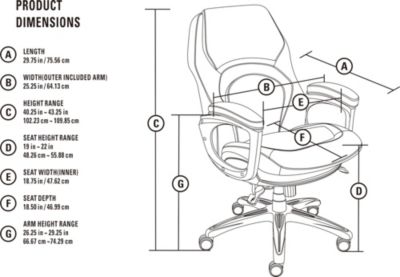 Wellness Executive Leather Office Chair