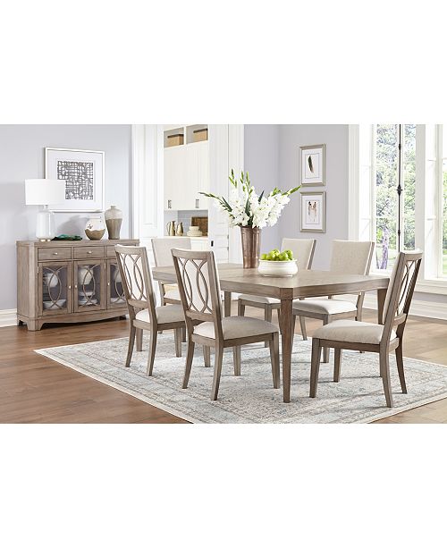 Furniture Venue Dining Furniture 7 Pc Set Table 6 Side Chairs
