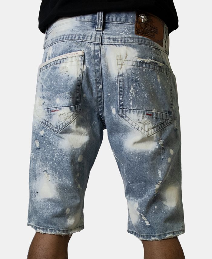 Heritage America Men's Ripped Denim Shorts Macy's