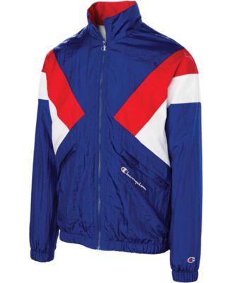 Nylon Colorblocked Warm-Up Jacket 