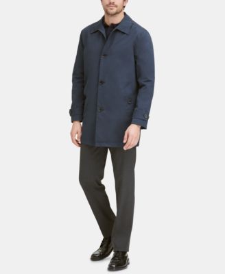 Men's Button-Front Water Resistant Rain Coat 