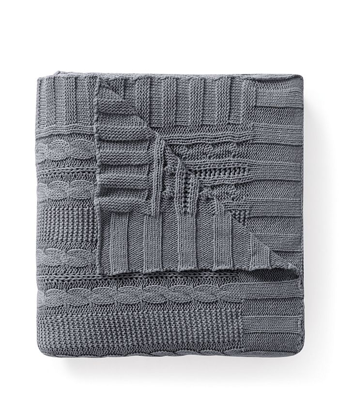 Vcny dublin cable knit store throw