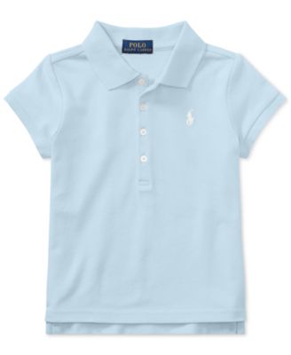 Toddler and Little Girls Cotton Polo Shirt