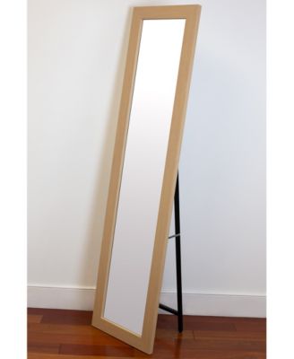 Home Basics - Full Length Floor Mirror With Easel Back, Natural