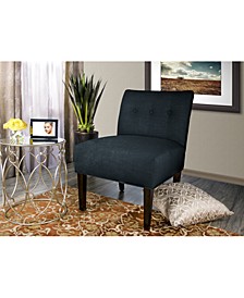 Samantha Button Tufted Upholstered Accent Chair