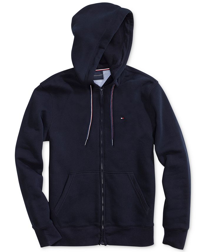 Tommy Hilfiger Men's Plains Hoodie with Magnetic Zipper - Macy's