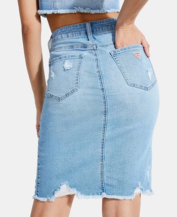 Guess naomi top denim skirt