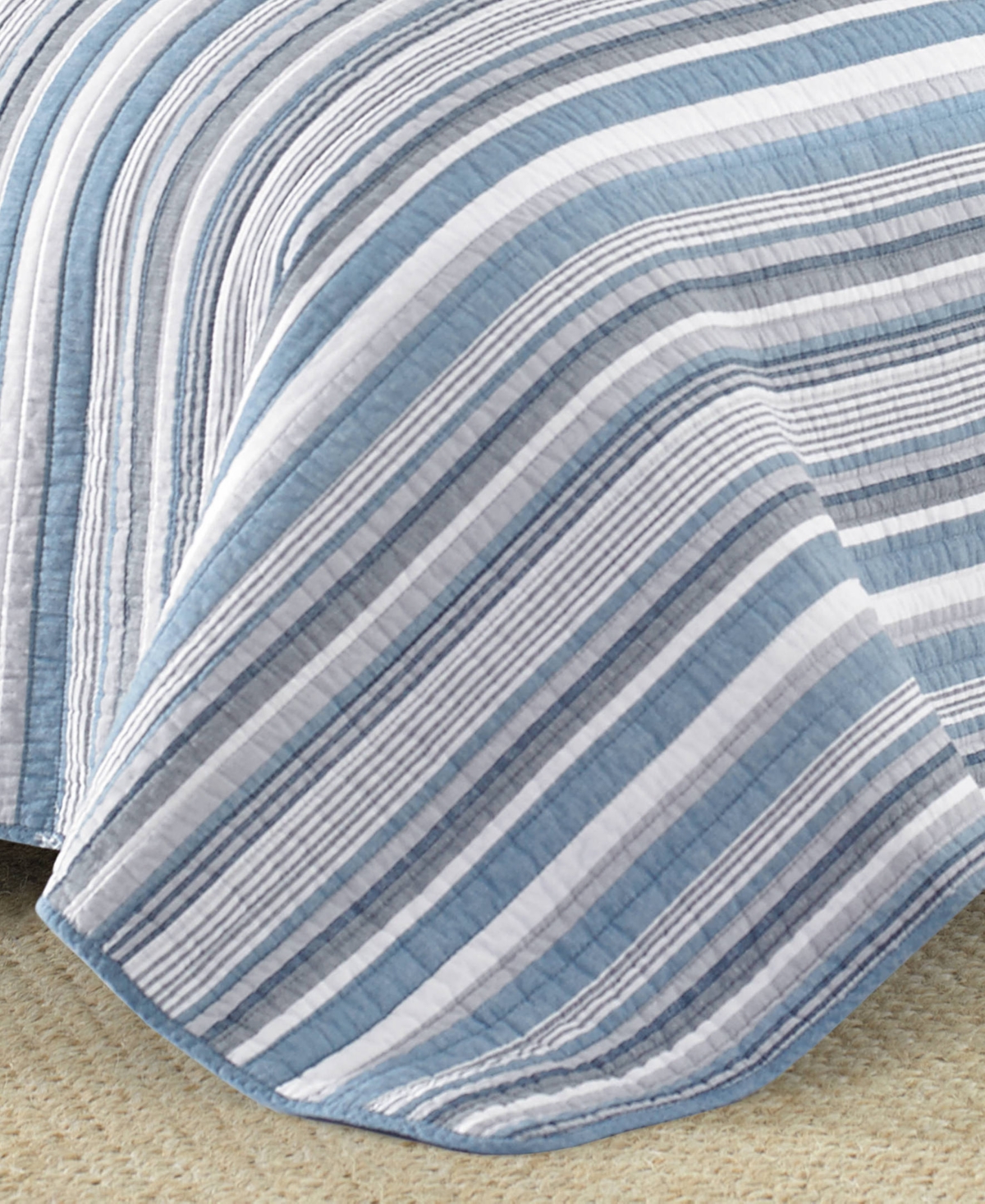 Nautica Jettison Cotton Reversible 3-Pc. Quilt Set