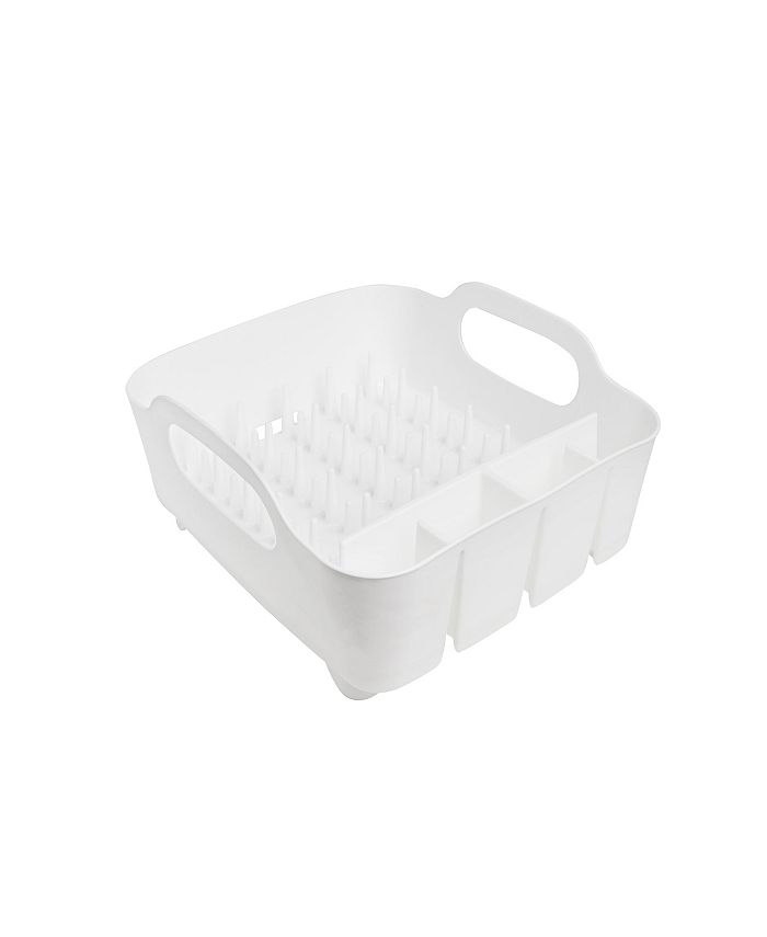 Tub outlet dish rack
