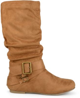 Women's Shelley Rouched Buckle Mid Shaft Boots