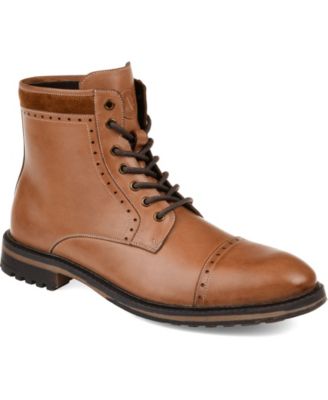 cap toe boots mens shoes