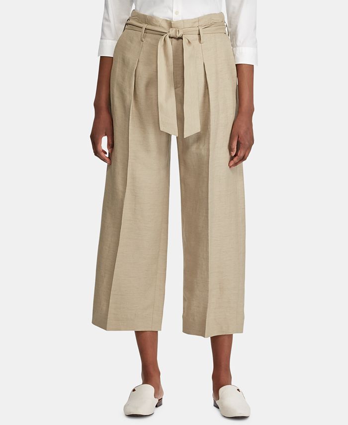 Lauren Ralph Lauren Wide-Leg Paper-Bag Style Pants & Reviews - Pants ...