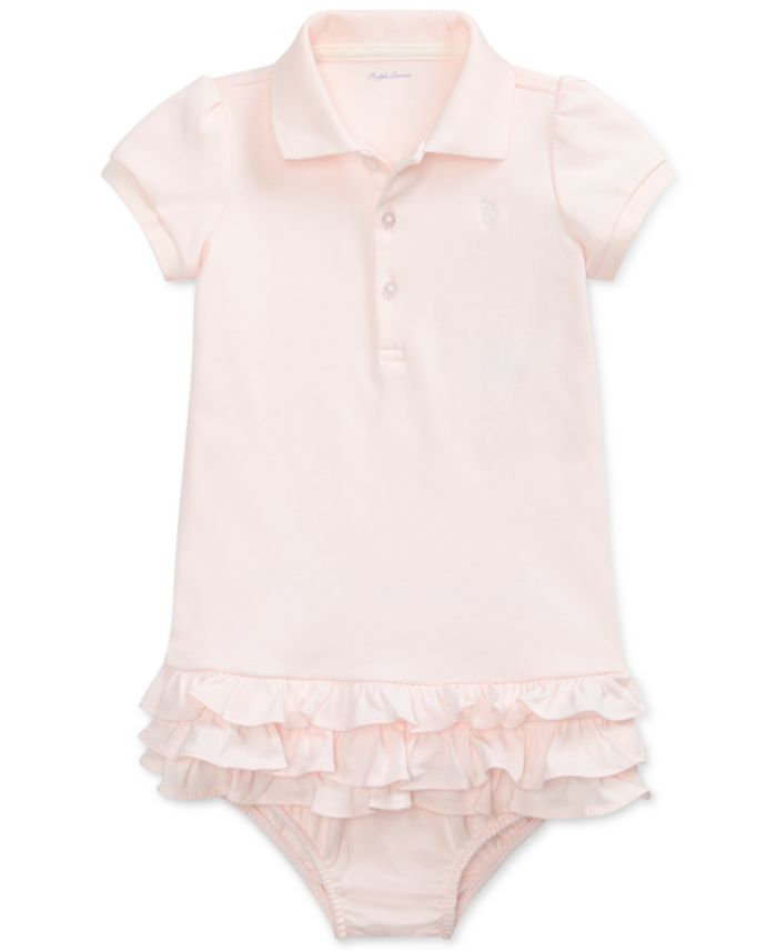 Polo Ralph Lauren Baby Girls Ruffled Trim Cupcake Dress