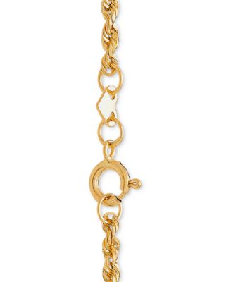 Rope Chain 24" Necklace (1-3/4mm) in 14k Yellow Gold