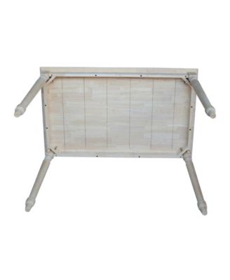 Solid Wood Top Table - Turned Legs