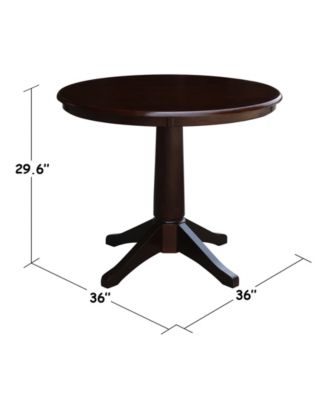 36" Round Top Pedestal Table - 28.9"H