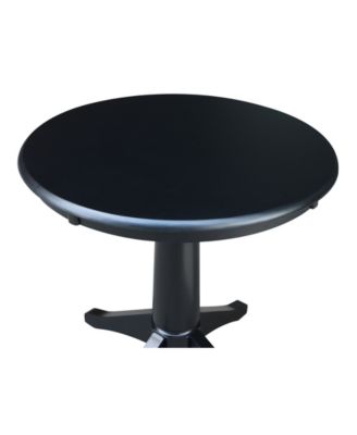 30" Round Top Pedestal Table- 28.9"H