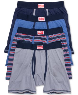 Hanes - Men's 4-Pk. Platinum Boxer Briefs
