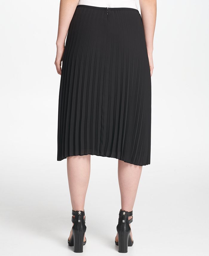 DKNY Petite Pleated Midi Skirt - Macy's