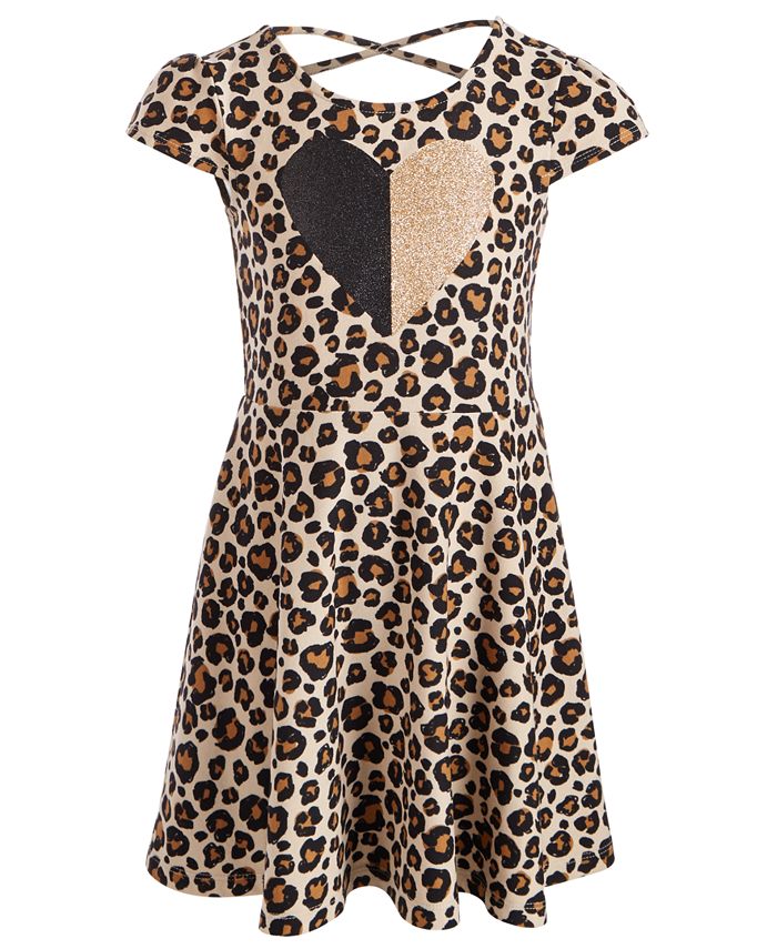 Epic Threads Toddler Girls Leopard-Print Criss-Cross Dress, Created for ...