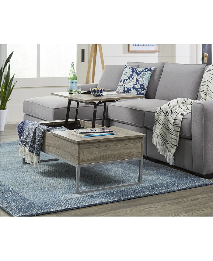 Noble House Garan Lifttop Wood Storage Coffee Table Macy's