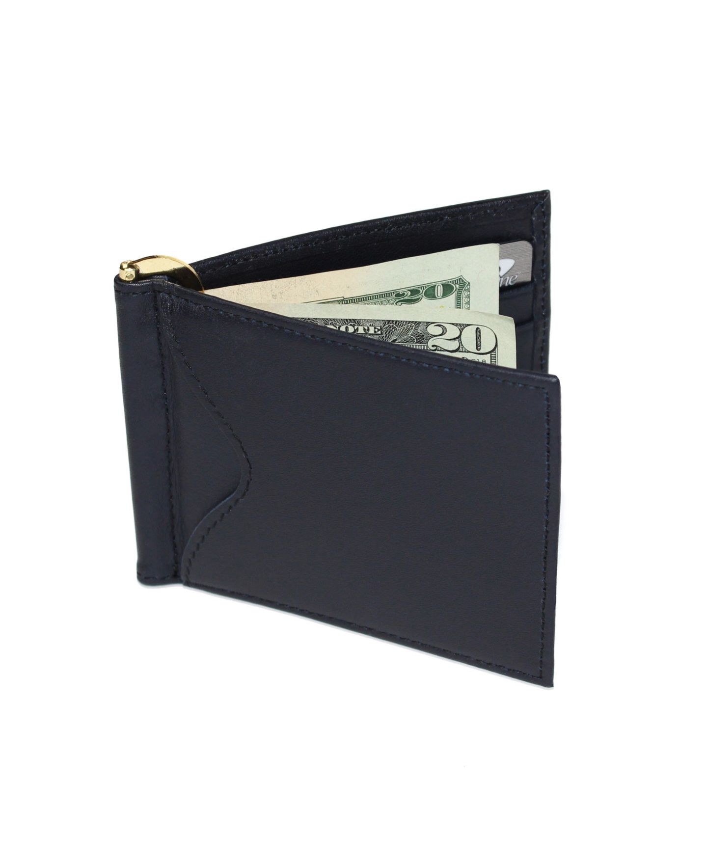 Мужской кошелёк ROYCE New York RFID Blocking Money Clip Wallet, цвет: Чёрный — фото 9