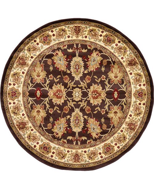 Bridgeport Home Passage Psg3 Brown 6 X 6 Round Area Rug Reviews Rugs Macy S