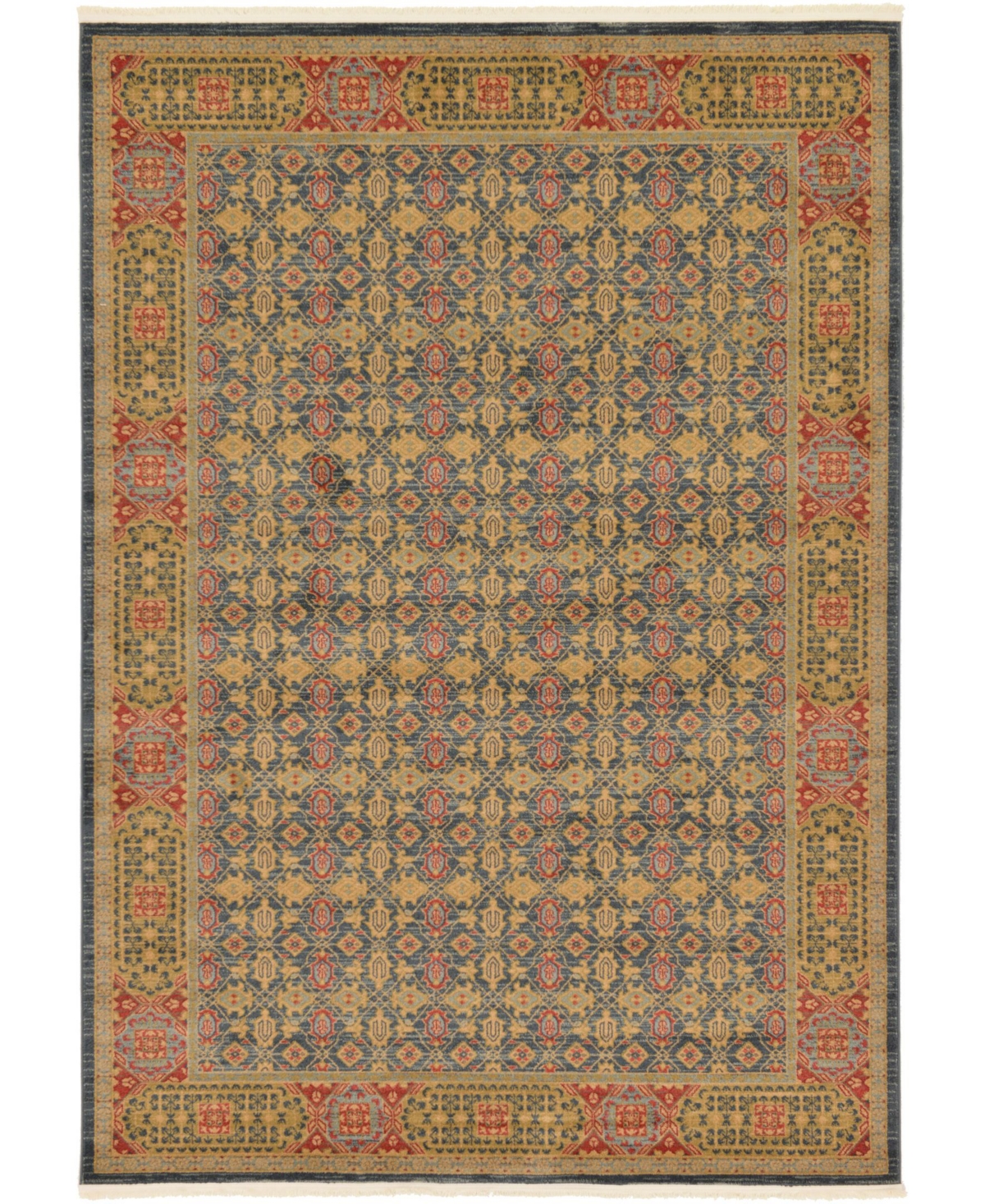 Bayshore Home Wilder Wld7 7' x 10' Area Rug - Navy Blue