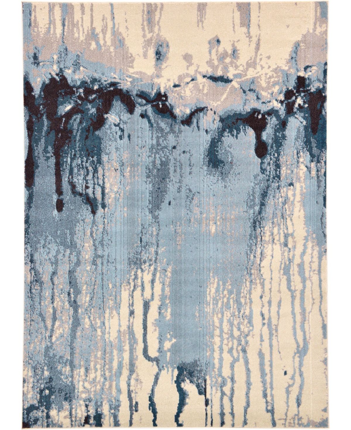 Bayshore Home Newwolf New3 7' x 10' Area Rug - Light Blue