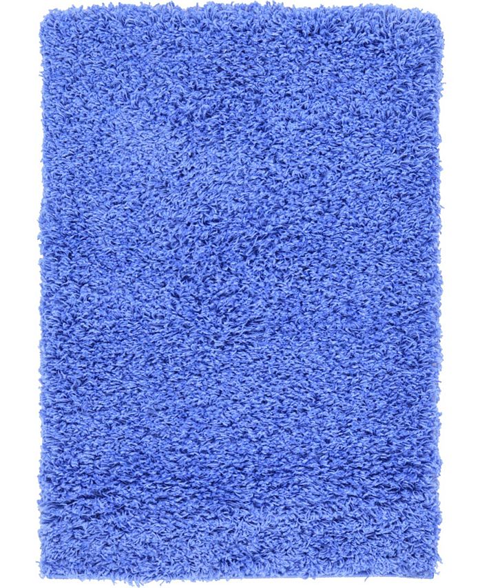 Bridgeport Home Exact Shag Exs1 Periwinkle Blue 2' 2