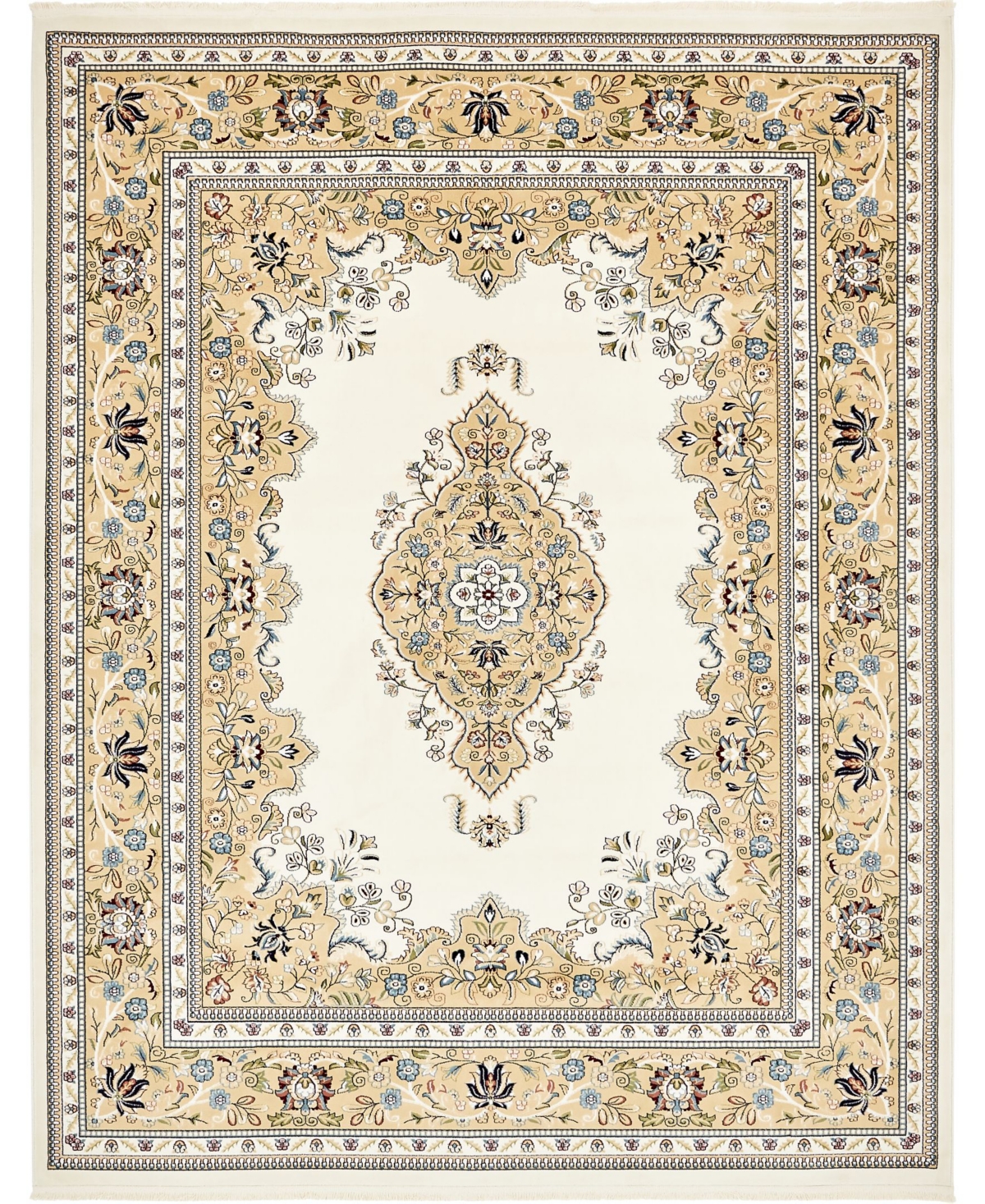 Bayshore Home Zara Zar1 8' x 10' Area Rug - Ivory