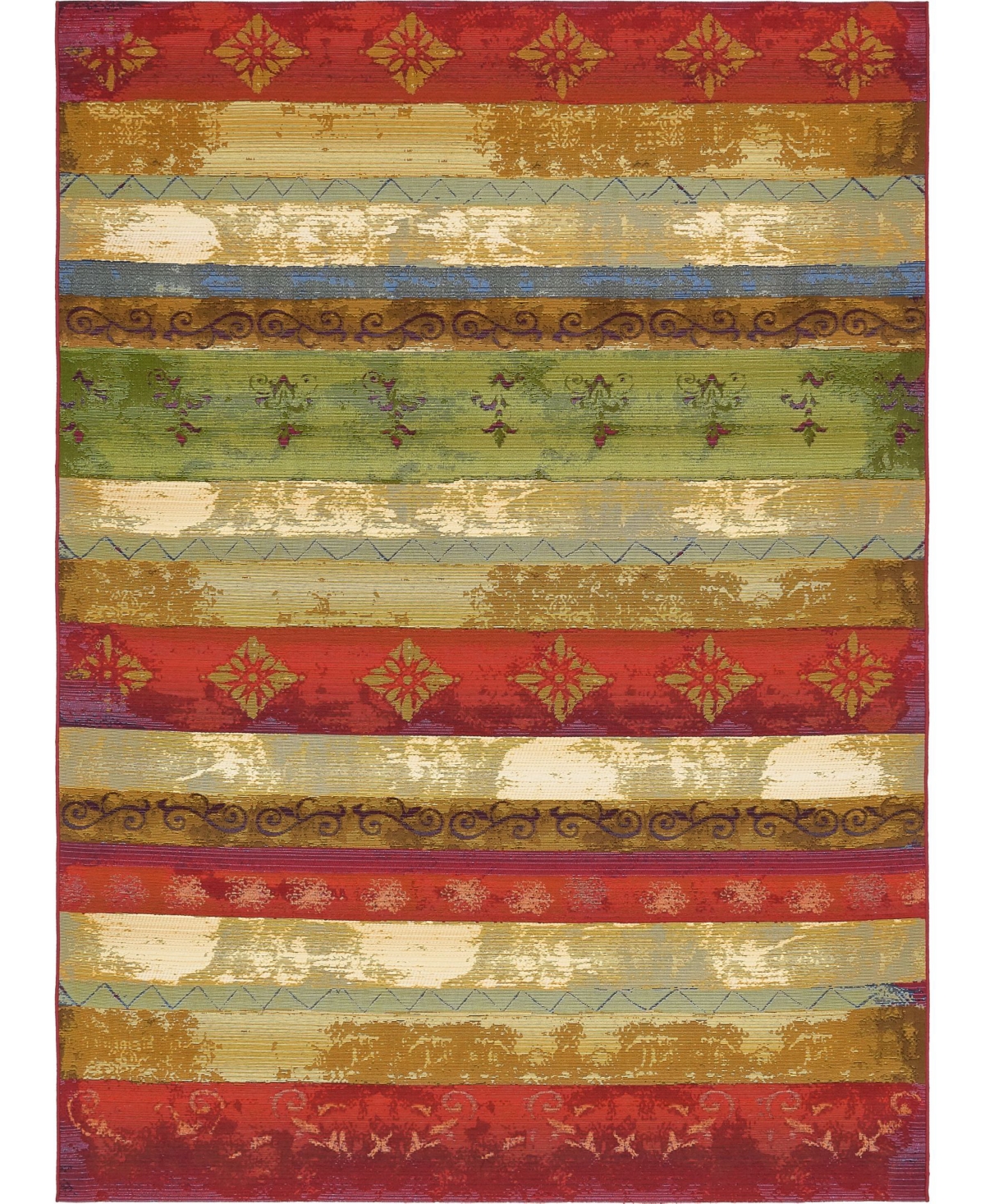 Bayshore Home Outdoor Pashio Pas4 Multi 8' x 11' 4in Area Rug - Multi