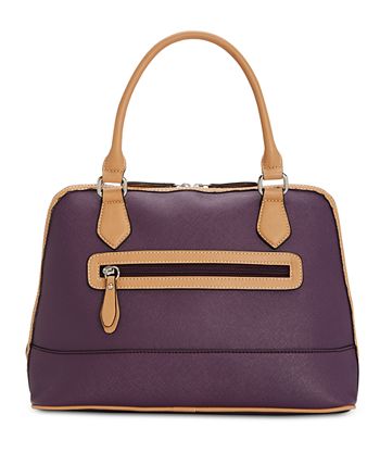 Saffiano dome online satchel