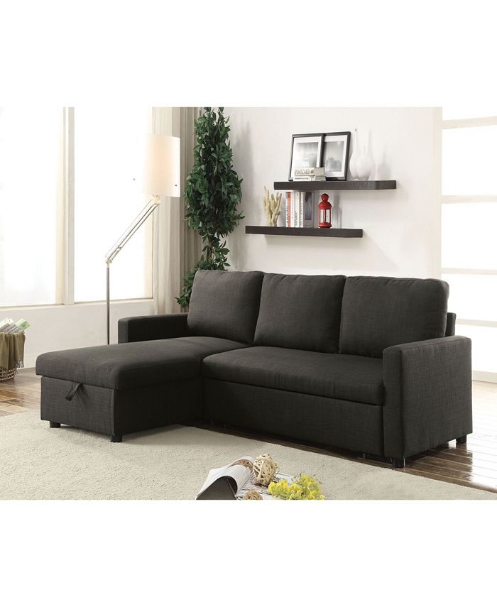 Acme Furniture Hiltons Sectional Sofa with Sleeper and Storage Macy's