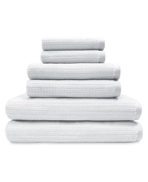 Peri Home Mingled Stripe 6Pc. Towel Set & Reviews Bath Towels Bed