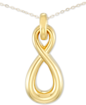 image of Signature Gold Diamond Accent Infinity 18