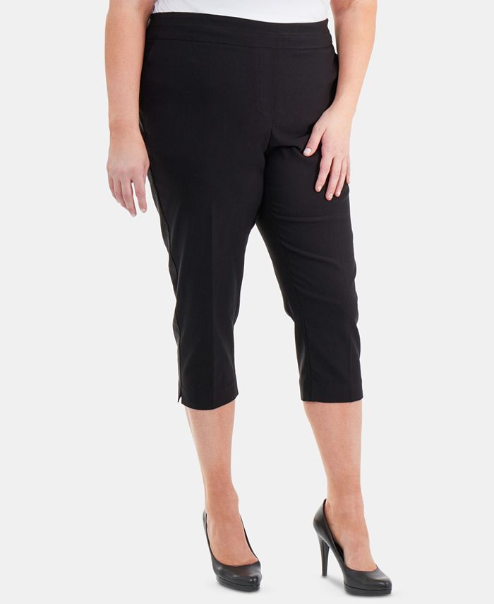 NY Collection Plus Size PullOn Capri Pants Macy's