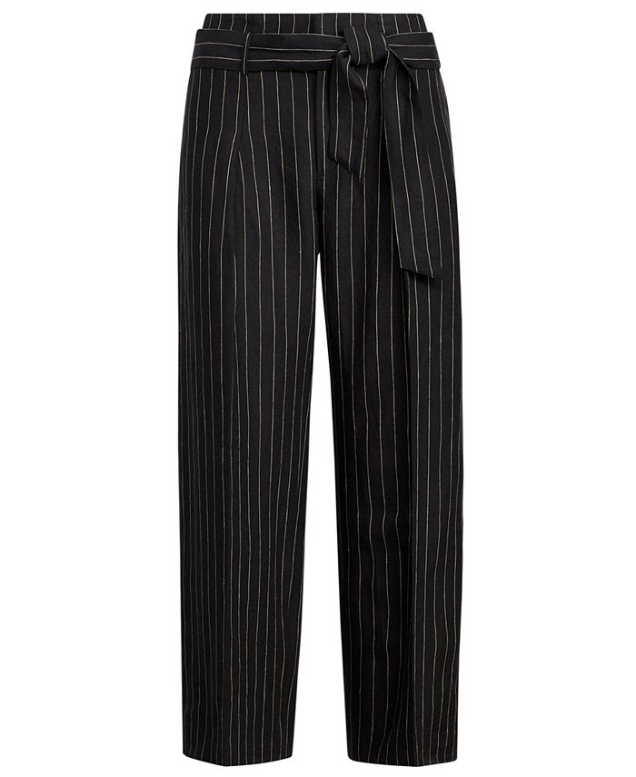 Lauren Ralph Lauren Stripe-Print Wide-Leg Pants - Macy's