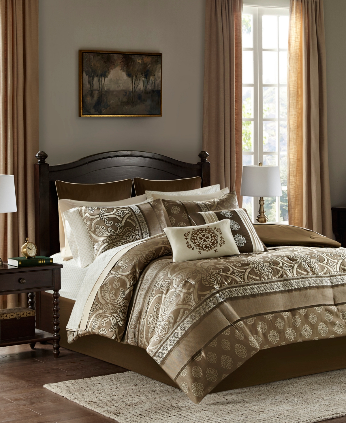 Madison Park Essentials Zara Jacquard 16-Pc. Comforter Set