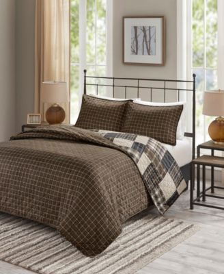 Timber Reversible 3-Pc. Quilt Set, King/California King