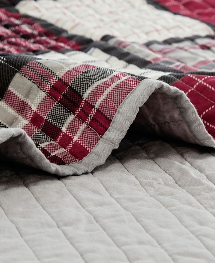 Woolrich Tulsa 50" x 70" Oversized Plaid Print Cotton Quilted Throw