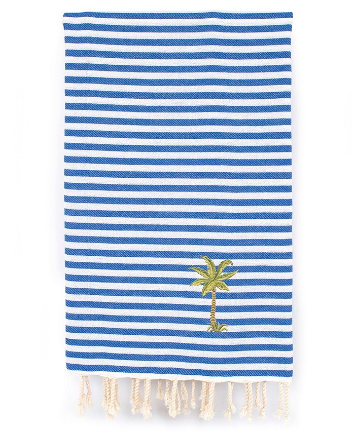 Linum Home - Fun in the Sun - Breezy Palm Tree Pestemal Beach Towel