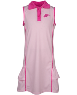 Nike Kids Toddler Girls Sportswear Polo Dress In Pink Foam Modesens