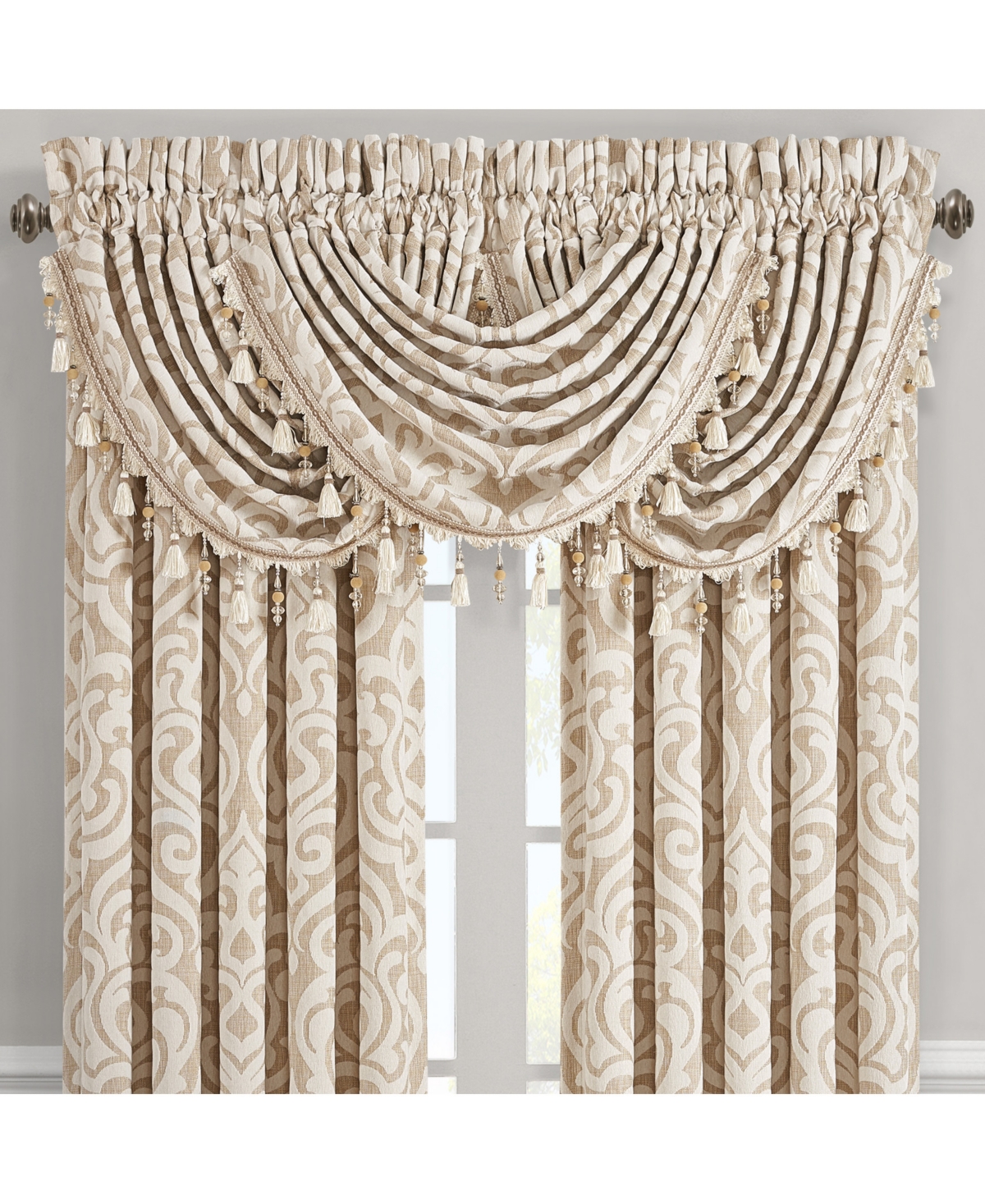 J Queen New York Milano Waterfall Window Valance Bedding Shop Your