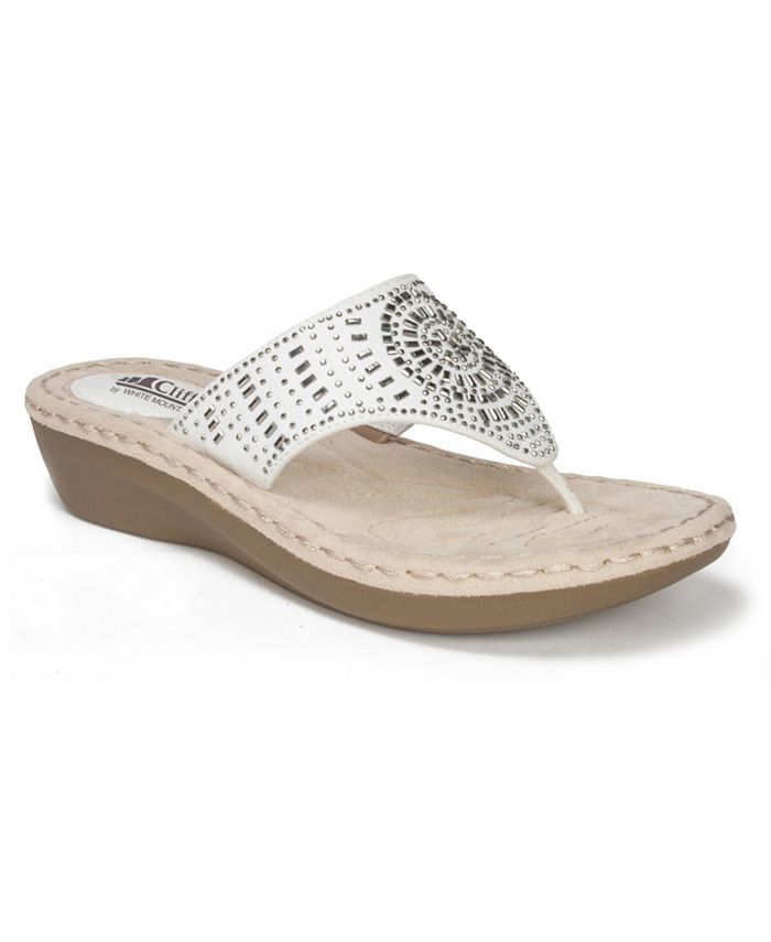 Cliffs by White Mountain Cienna Comfort Thong Sandals - Macy's