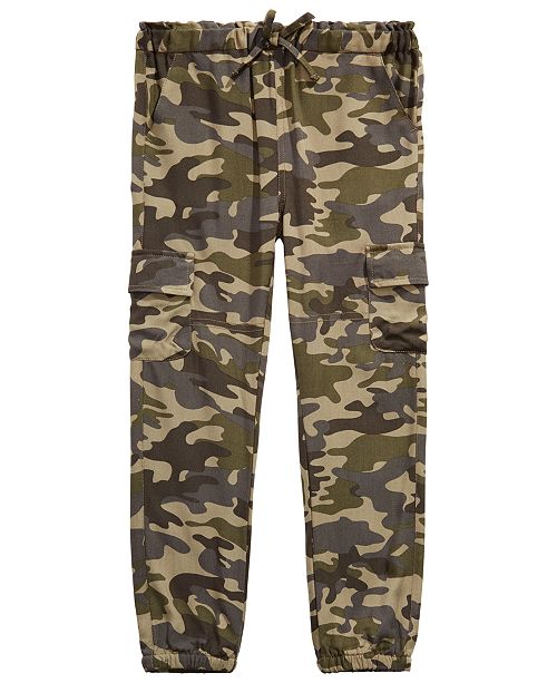 Epic Threads Little Girls Camo Print Cargo Jogger Pants Created